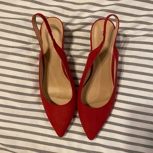 slingback kitten heel